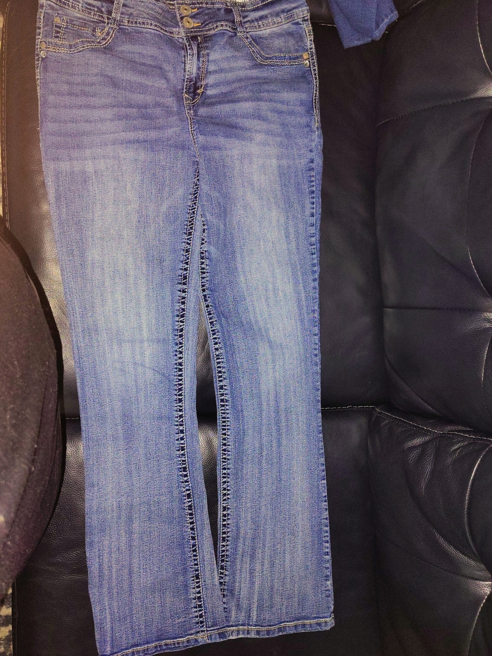 Wallflower Faded Blue Boot-Cut Jeans